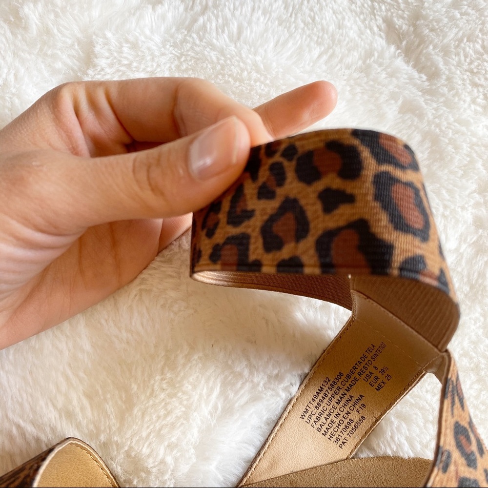 Leopard Print Espadrille Platform Sandals NWT - Picture 7 of 8